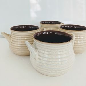 4 Crate&Barrel Brunswick Stoneware Soup Bowls